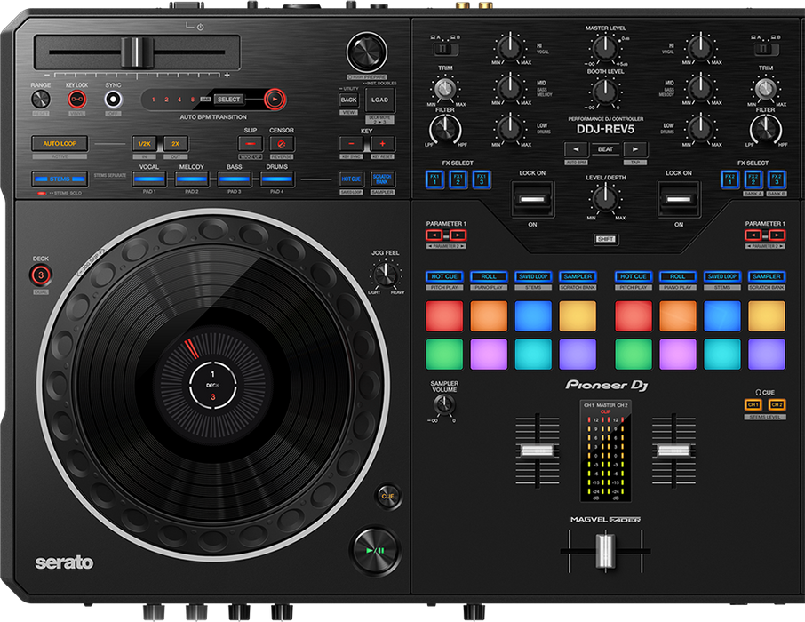 Pioneer DJ DDJ-REV5 Controlador DJ de 2 canales estilo scratch
