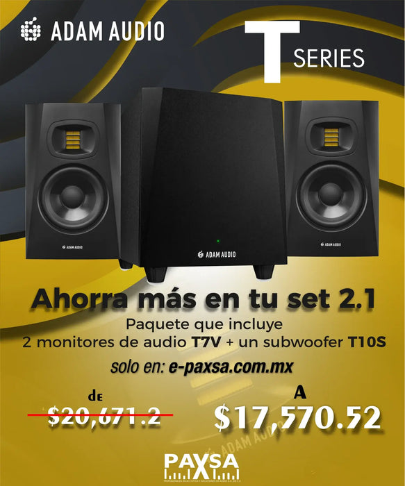 Paquete ADAM Audio 2 T7V + 1 T10S