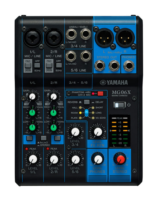YAMAHA MG06X Consola Análoga
